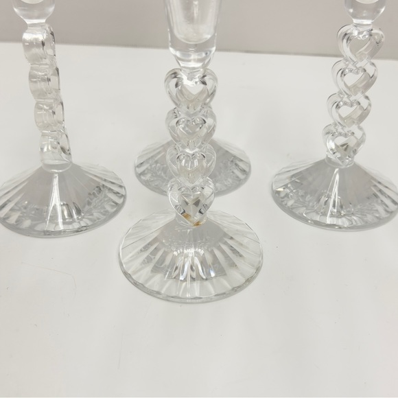 Cristal d'Arques Champagne France Forever Heart Toasting Flutes (Set of Four) - Picture 4 of 9